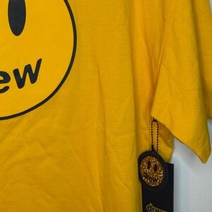 NWT Drew House T-Shirt with Smiley Logo / Yellow / Size Medium